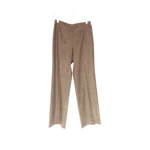 Etro Brown Wool Blend Career‎ Work Office Twee Tweed Dress Pant Trousers  Size 4